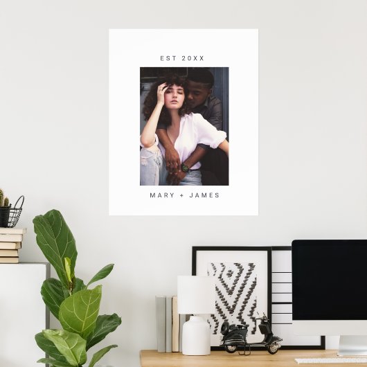 Minimale aangepaste fototekst poster (Thuiskantoor)