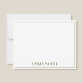 Minimale aangepaste grafische monogram notitiekaartje