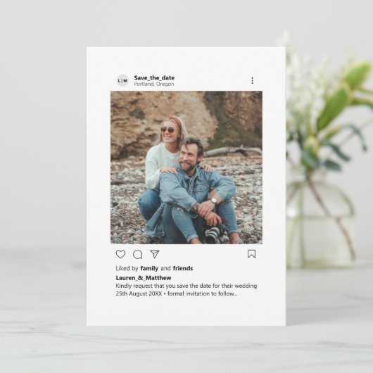 Minimale aangepaste installatiescherm voor install save the date (Staand voorkant)