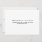 Minimale aangepaste kerstkaarten voor script aankondiging (Achterkant)