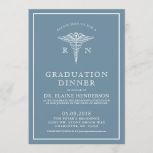 Minimale aangepaste kleuren voor medisch Afstudere Kaart