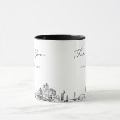 Minimale aangepaste koffiemok met St. Petersburg-h Mok (Midden)