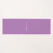 Minimale aangepaste lavender monogram yogamat (Voorkant (horizontaal))