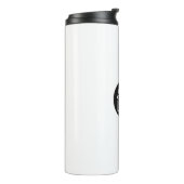 Minimale aangepaste Logo voor bedrijven Thermosbeker (Gedraaid links)