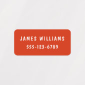 Minimale aangepaste, moderne, persoonlijke kleding labels (Design 1)