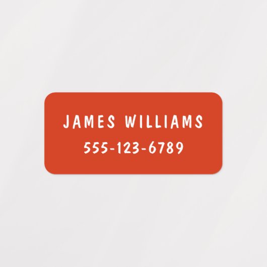 Minimale aangepaste, moderne, persoonlijke kleding labels (Design 1)