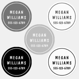Minimale aangepaste, moderne, persoonlijke kleding labels