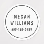 Minimale aangepaste, moderne, persoonlijke kleding labels (Design 2)