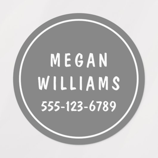 Minimale aangepaste, moderne, persoonlijke kleding labels (Design 1)