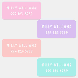 Minimale aangepaste, moderne, persoonlijke kleding labels