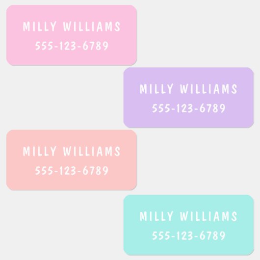 Minimale aangepaste, moderne, persoonlijke kleding labels (Groep)