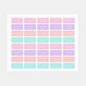 Minimale aangepaste, moderne, persoonlijke kleding labels (Vel)