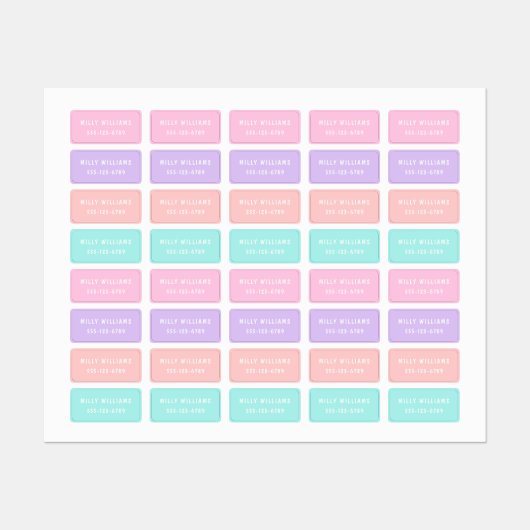 Minimale aangepaste, moderne, persoonlijke kleding labels (Vel)