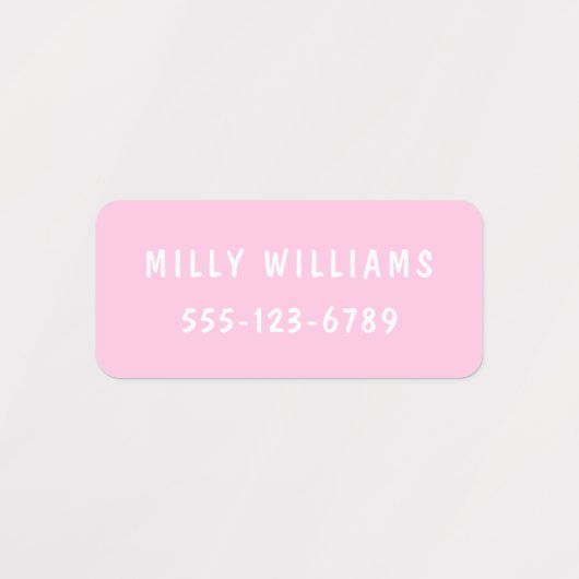 Minimale aangepaste, moderne, persoonlijke kleding labels (Design 1)