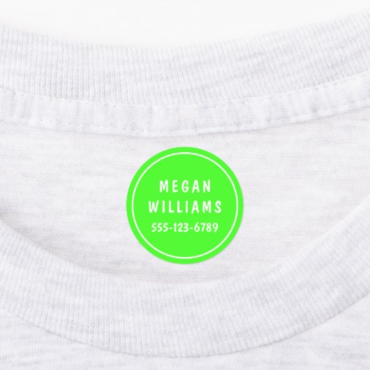 Minimale aangepaste, moderne, persoonlijke kleding labels (Aangebracht)