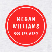 Minimale aangepaste, moderne, persoonlijke kleding labels (Design 2)