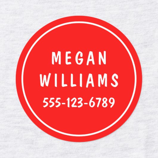 Minimale aangepaste, moderne, persoonlijke kleding labels (Design 2)