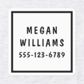 Minimale aangepaste, moderne, persoonlijke kleding labels (Design 2)