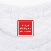 Minimale aangepaste, moderne, persoonlijke kleding labels (Aangebracht)