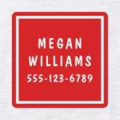 Minimale aangepaste, moderne, persoonlijke kleding labels (Design 1)