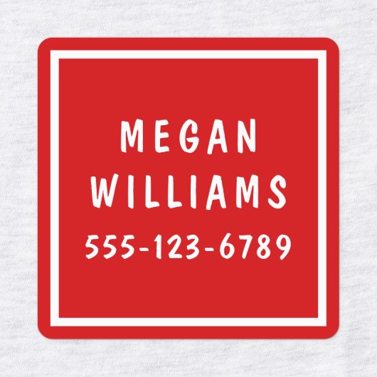 Minimale aangepaste, moderne, persoonlijke kleding labels (Design 1)