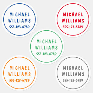 Minimale aangepaste moderne persoonlijke padnaam i labels