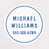 Minimale aangepaste moderne persoonlijke padnaam i labels (Design 1)