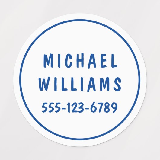 Minimale aangepaste moderne persoonlijke padnaam i labels (Design 1)