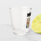 Minimale aangepaste MOOD Funny Add Photo Shot Glas (Links)