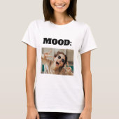 Minimale aangepaste MOOD Funny Add Photo T-shirt (Voorkant)