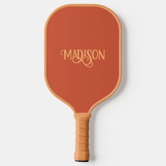 Minimale aangepaste naam en kleur pickleball paddle (Achterkant)