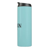 Minimale aangepaste naam en kleur thermosbeker (Geroteerd rechts)