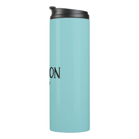 Minimale aangepaste naam en kleur thermosbeker (Geroteerd rechts)