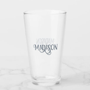 Minimale aangepaste naam glas