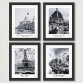 Minimale aangepaste naam Locatie Fotografie Sjablo Poster