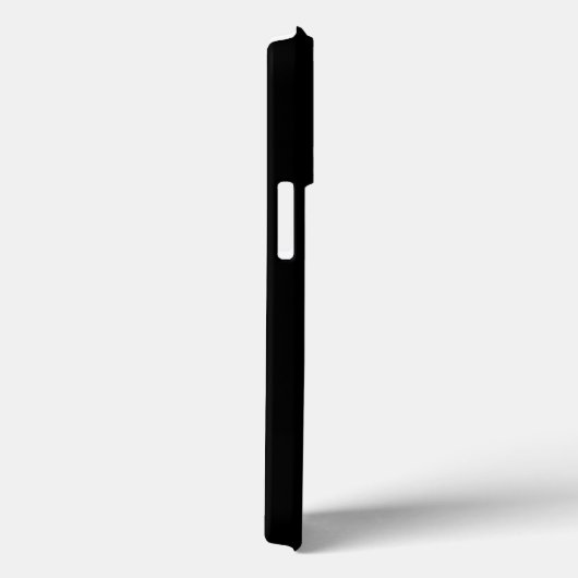 Minimale aangepaste naam tekst monogram zwart Case-Mate iPhone case (Achterkant / Rechts)