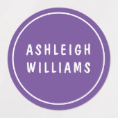 Minimale aangepaste persoonlijke meisjesnaam inste labels (Design 2)