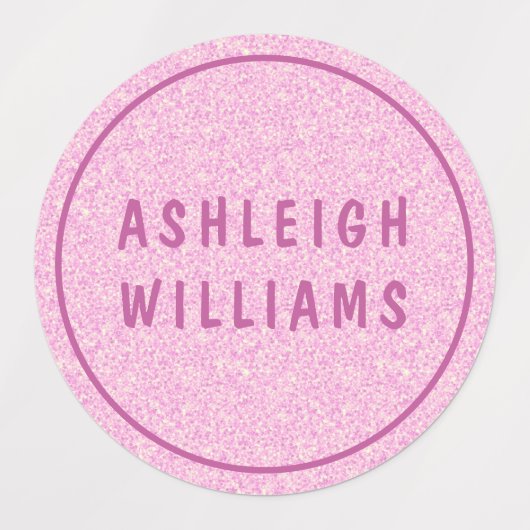 Minimale aangepaste persoonlijke meisjesnaam labels (Design 1)