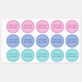 Minimale aangepaste persoonlijke meisjesnaam labels (Vel)