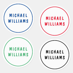 Minimale aangepaste persoonlijke naam labels