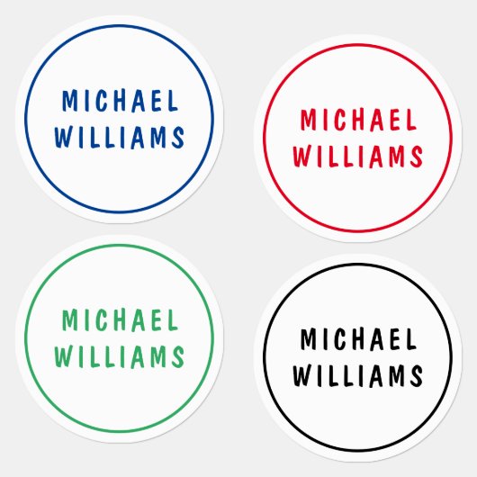 Minimale aangepaste persoonlijke naam labels (Groep)