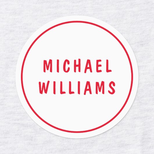 Minimale aangepaste persoonlijke naam labels (Design 2)