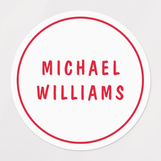 Minimale aangepaste persoonlijke padnaam instellen labels (Design 2)