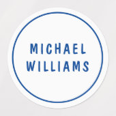 Minimale aangepaste persoonlijke padnaam instellen labels (Design 1)