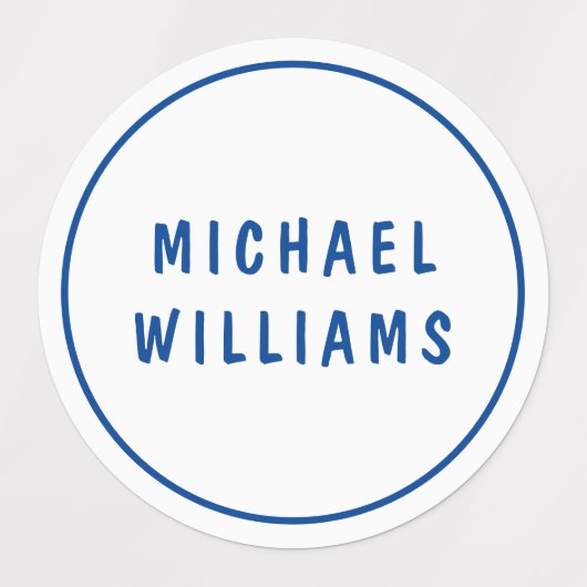 Minimale aangepaste persoonlijke padnaam instellen labels (Design 1)