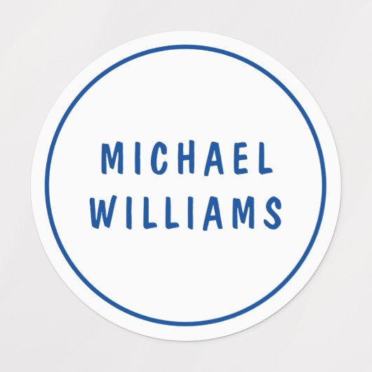 Minimale aangepaste persoonlijke padnaam kleding labels (Design 1)