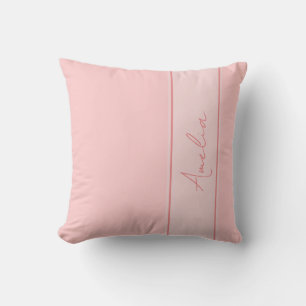 Minimale aangepaste roze kussen