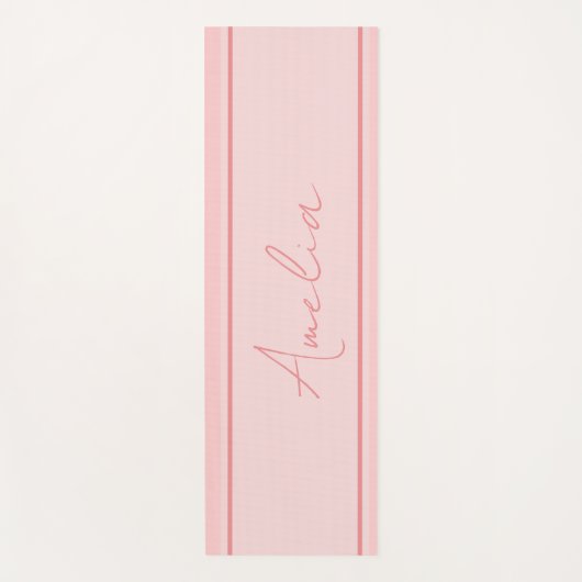 Minimale aangepaste roze yogamat (Voorkant)