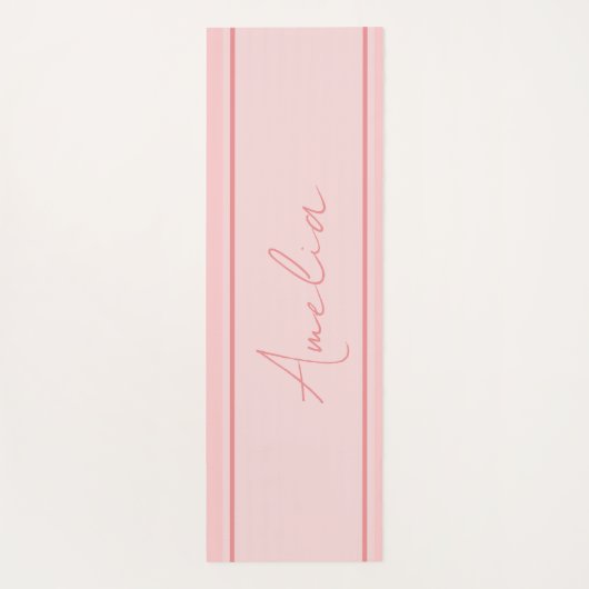 Minimale aangepaste roze yogamat (Achterkant)
