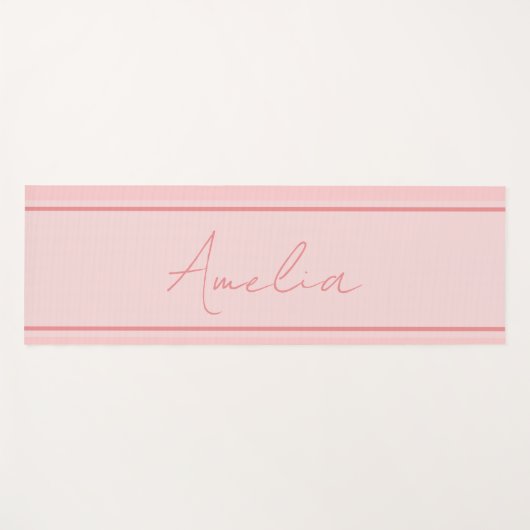 Minimale aangepaste roze yogamat (Voorkant (horizontaal))